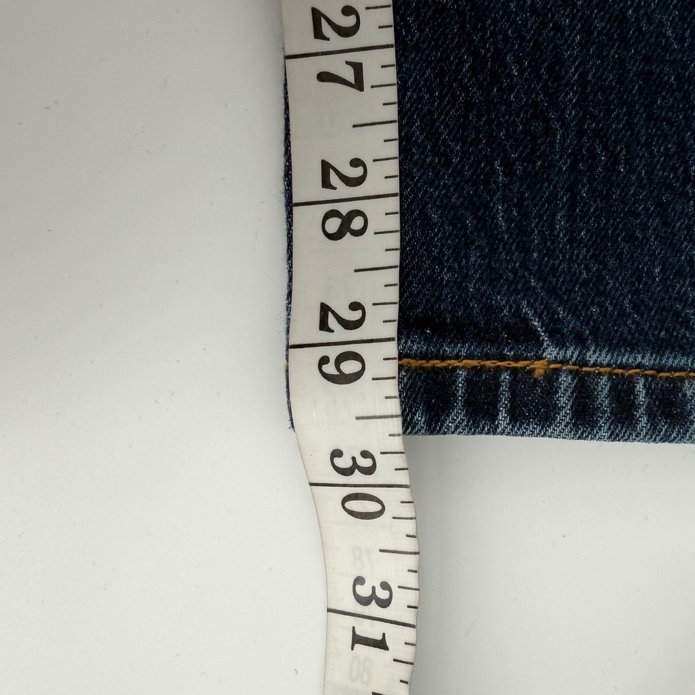 Levi's Jeans Womens 26x30 Dark Indigo 501 Curve Straight Leg High Rise Stretch - Picture 11 of 11